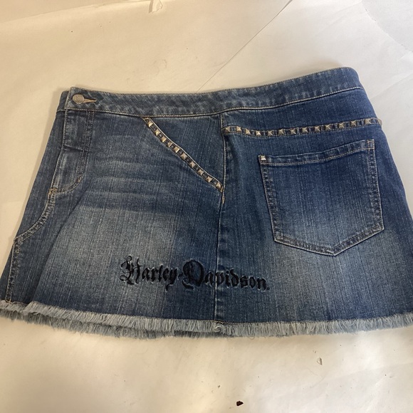 Harley-Davidson Denim Skirt size 12 - Picture 5 of 12